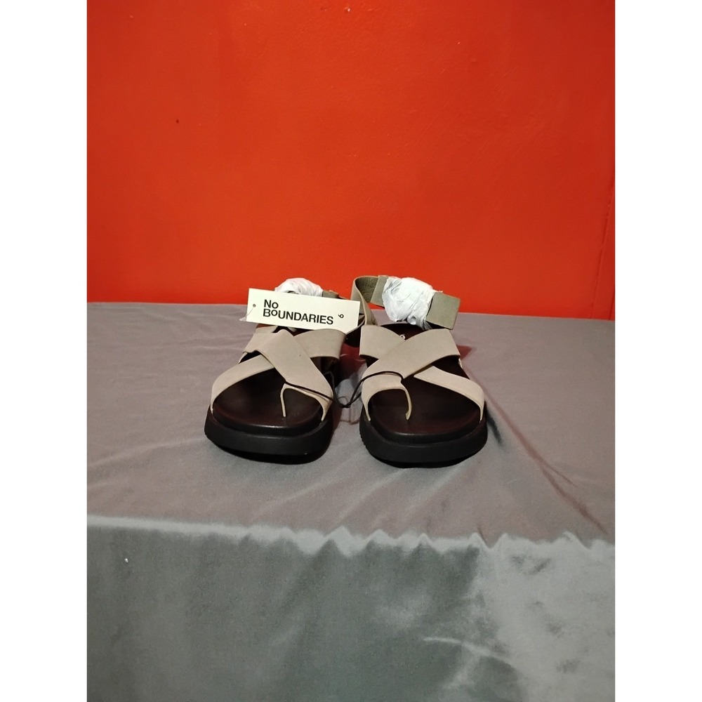 No Boundaries Women's X-strap Toe Loop Sandals Size‎ 6 Nwt